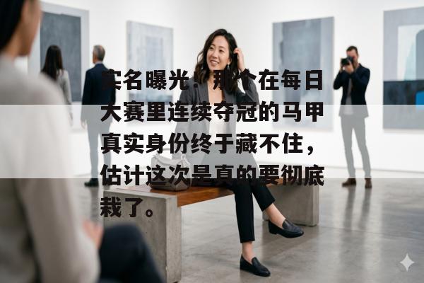 实名曝光！那个在每日大赛里连续夺冠的马甲真实身份终于藏不住，估计这次是真的要彻底栽了。