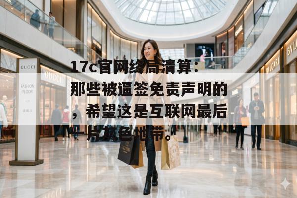 17c官网终局清算：那些被逼签免责声明的，希望这是互联网最后一片灰色地带。